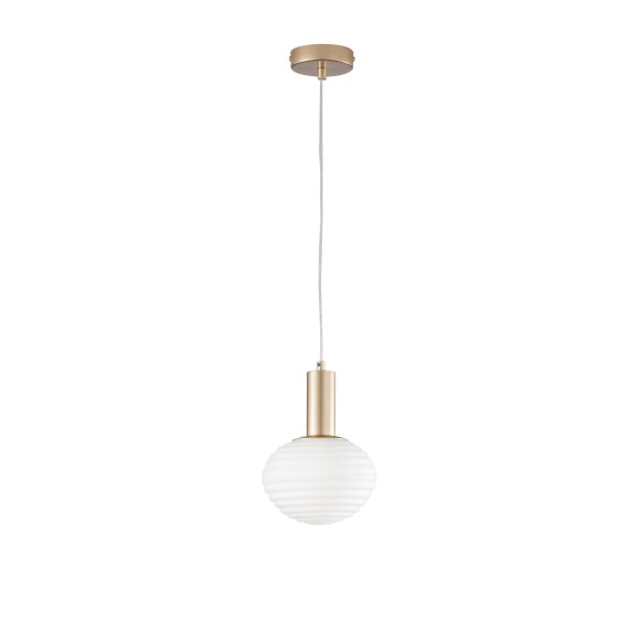 Luce Ambiente Design I-RIPPLE-S18-ORO závesné stropné svietidlo RIPPLE | 1×60W E27 | zlatá