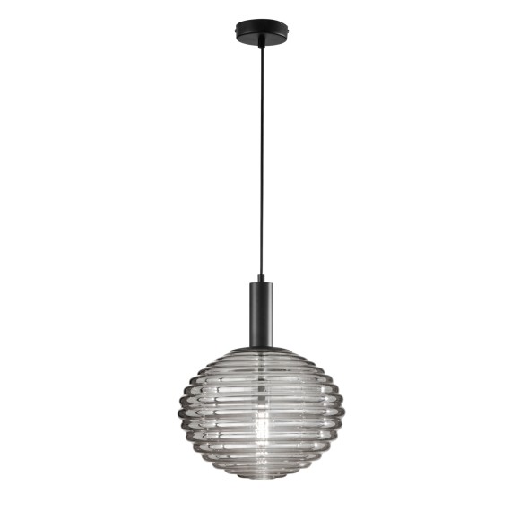 Luce Ambiente Design I-RIPPLE-S32-NER závesné stropné svietidlo RIPPLE | 1×60W E27 | čierna