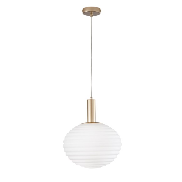 Luce Ambiente Design I-RIPPLE-S32-ORO závesné stropné svietidlo RIPPLE | 1×60W E27 | zlatá
