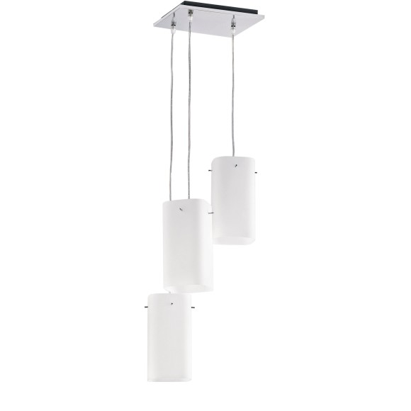 Luce Ambiente Design I-SQUARE/S3 závesné stropné svietidlo SQUARE | 3×60W E27 | biela