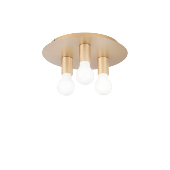 Luce Ambiente Design I-STRIKE-PL3-ORO prisadené stropné svietidlo STRIKE | 3×60W E27 | zlatá