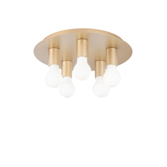 Luce Ambiente Design I-STRIKE-PL5-ORO prisadené stropné svietidlo STRIKE | 5×60W E27 | zlatá
