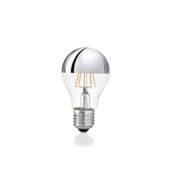 Ideal Lux 123882 LED žiarovka Filament A60 1x8W | 770lm | 3000K - chróm