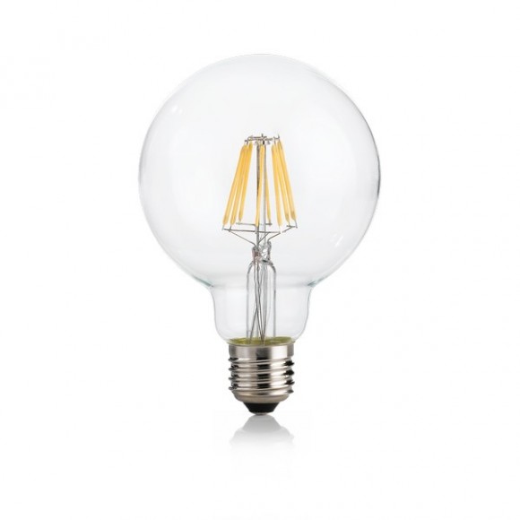 Ideal Lux 271606 LED žiarovka Globe 1x8W | E27 | 3000K - číra