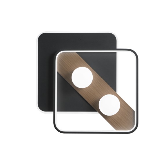 Luce Ambiente Design I-CRICKET-Q50-NER LED prisadené stropné svietidlo CRICKET | 40W integrovaný LED zdroj | čierna