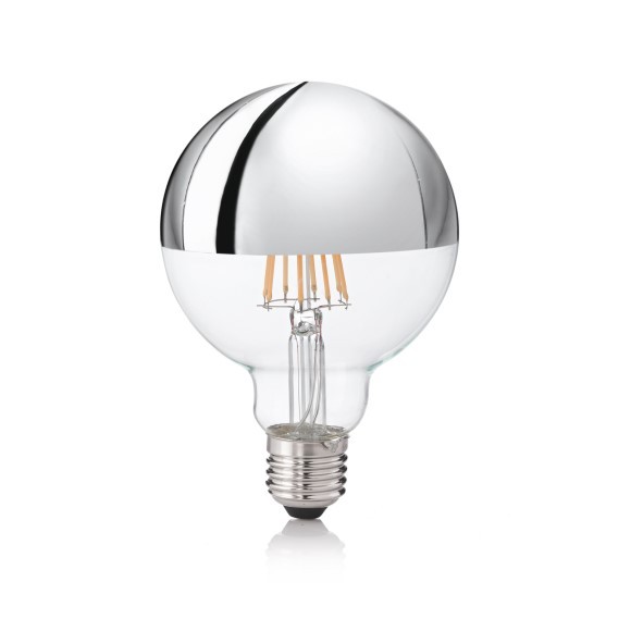 Ideal Lux 135526 LED žiarovka Filament G95 1x9W | 930lm | 3000K - chróm