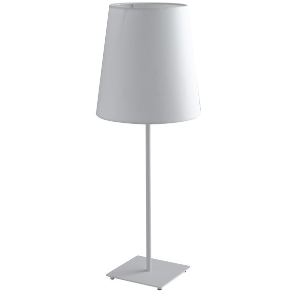 Luce Ambiente Design I-ELVIS-L BCO stolná lampička ELVIS | 1×60W E27 | vypínač | biela