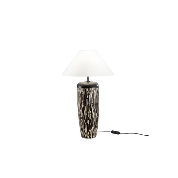 Luce Ambiente Design I-SAVANA-L stolná lampička SAVANA | 1×60W E27 | biela