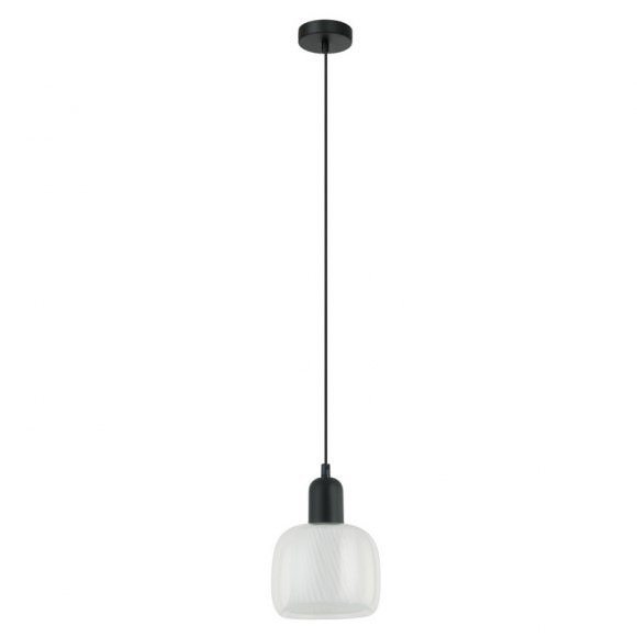 Italux PND-67594-1-BK+CL závesné stropné svietidlo Lamezia E27