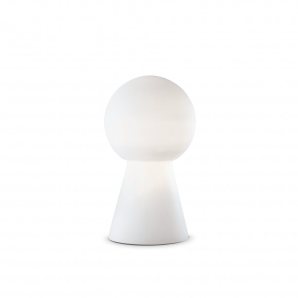 Ideal Lux 000251 stolná lampička Birillo Medium Bianco 1x60W | E27 - biela