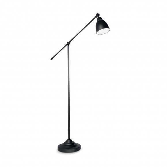 Ideal Lux 003528 stojaca lampa Newton Nero 1x60W | E27 - čierna