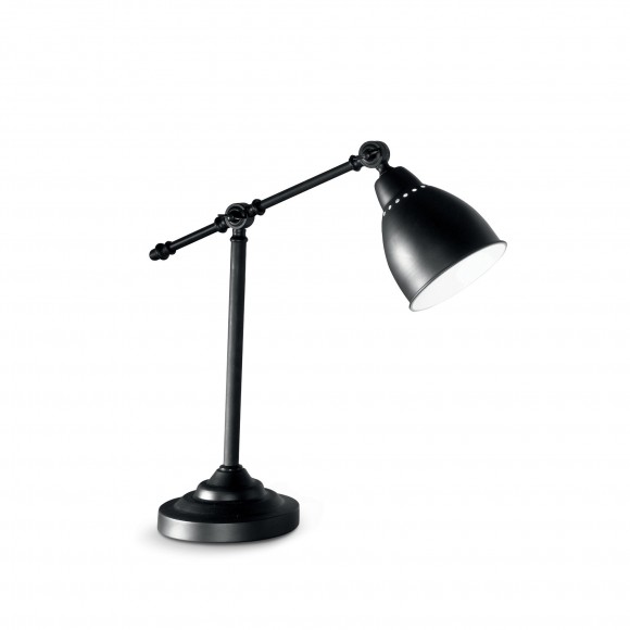 Ideal Lux 003535 stolná lampička Newton Nero 1x60W | E27 - čierna