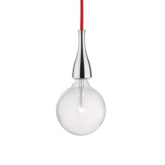 Ideal Lux 009384 závesné stropné svietidlo Minimal Cromo 1x70W | E27 - červené