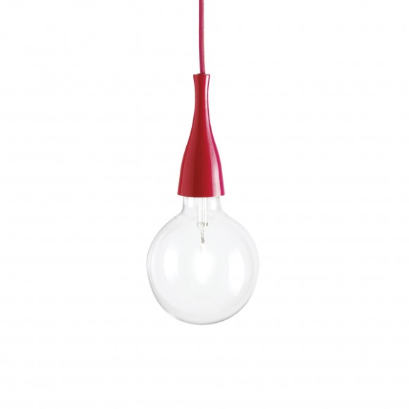Ideal Lux 009414 závesné stropné svietidlo Minimal Rosso 1x70W | E27 - červené