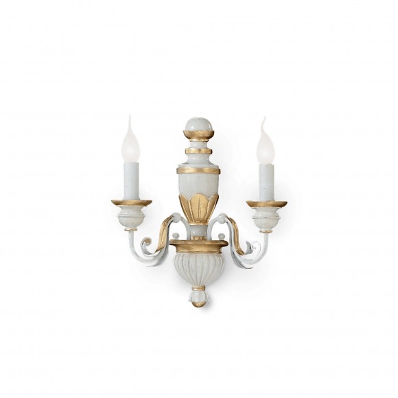 Ideal Lux 012902 nástenné svietidlo Firenze 2x40W | E14 - biela