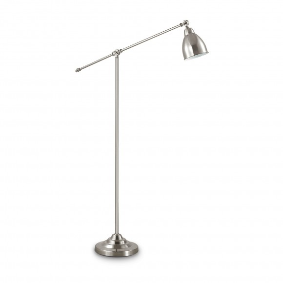 Ideal Lux 015286 stojaca lampa Newton 1x60W | E27 - nikel