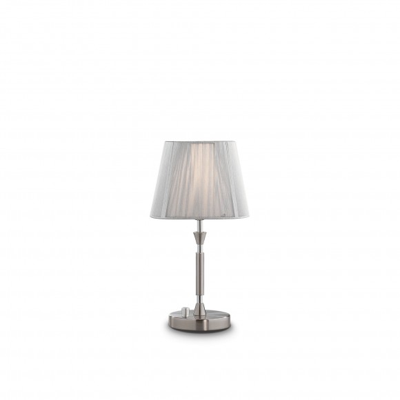 Ideal Lux 015965 stolná lampička Paris Small 1x40W | E27 -strieborná