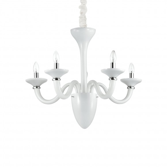 Ideal Lux 019383v závesné stropné svietidlo White Lady Bianco 5x40W | E14