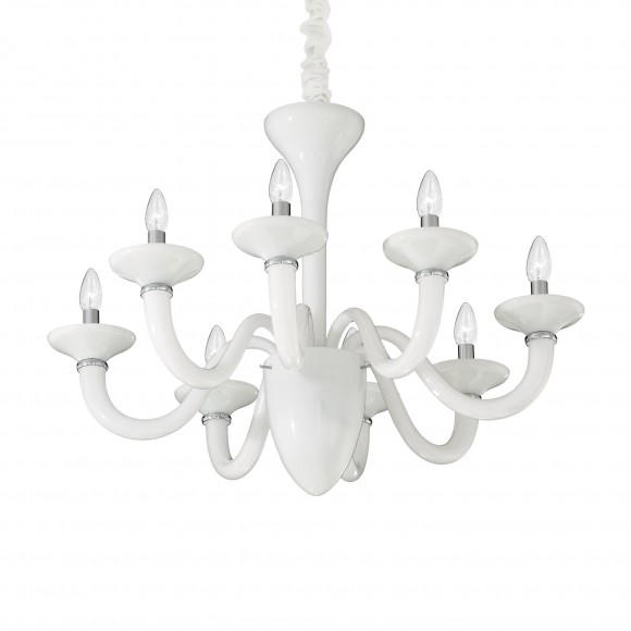 Ideal Lux 019390 závesné stropné svietidlo White Lady 8x40W | E14
