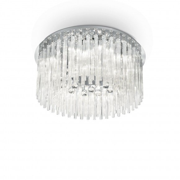 Ideal Lux 019468 prisadené stropné svietidlo Elegant 12x40W | G9 - chróm