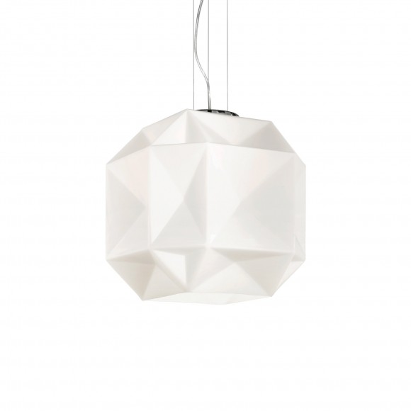 Ideal Lux 022499 závesné stropné svietidlo Diamond Big 1x60W | E27 - biele