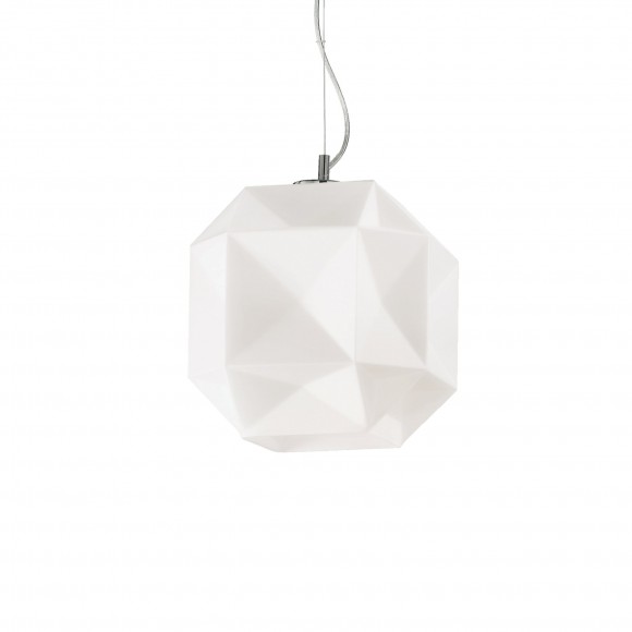 Ideal Lux 022505 závesné stropné svietidlo Diamond Medium 1x60W | E27 - biele