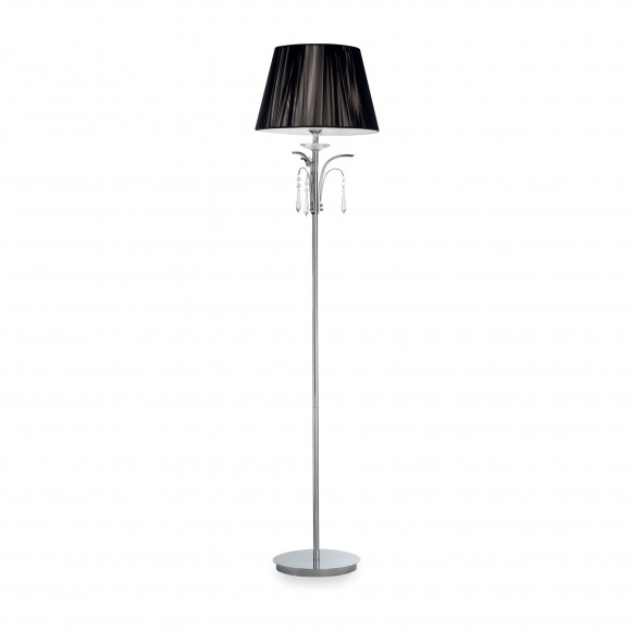 Ideal Lux 026039 stojaca lampa Accademy 1x100W | E27 - čierna