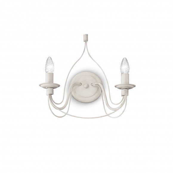Ideal Lux 028460 nástenné svietidlo Corte Bianco 2x40W | E14 - biele
