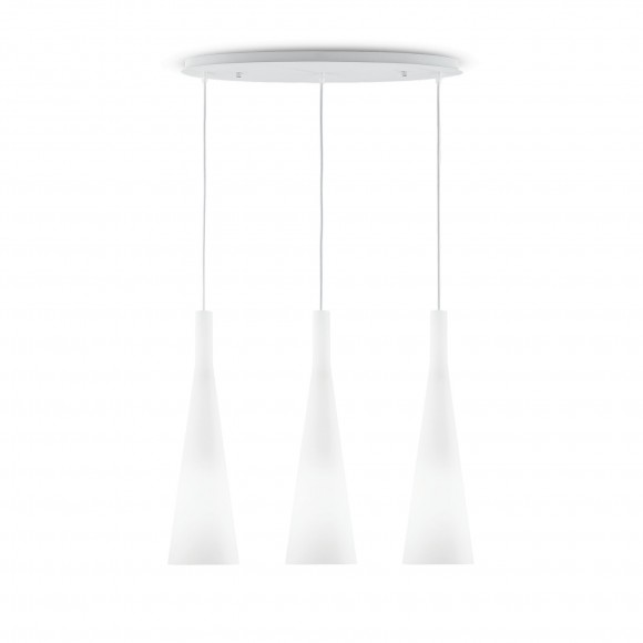 Ideal Lux 030326 závesné stropné svietidlo Milk 3x60W | E27 - biele
