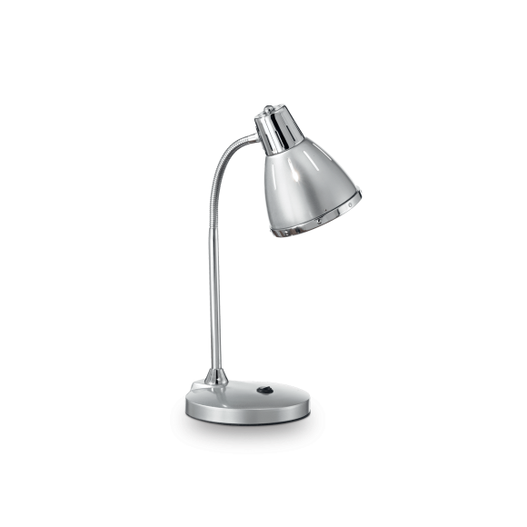 Ideal Lux 034416 stolná lampička Elvis Argento 1x60W | E27 - strieborná