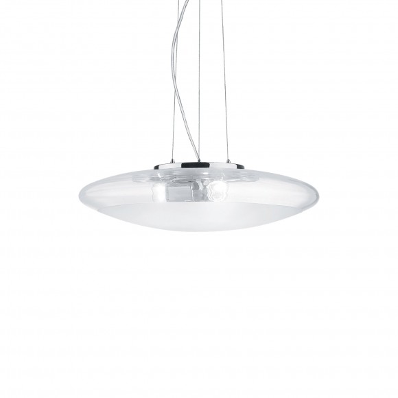 Ideal Lux 035529 závesné stropné svietidlo Smarties Clear 3x60W | E27 - biele