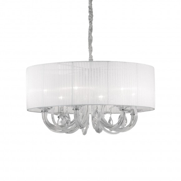 Ideal Lux 035826 závesné stropné svietidlo Swan 6x40W | E14 - biele
