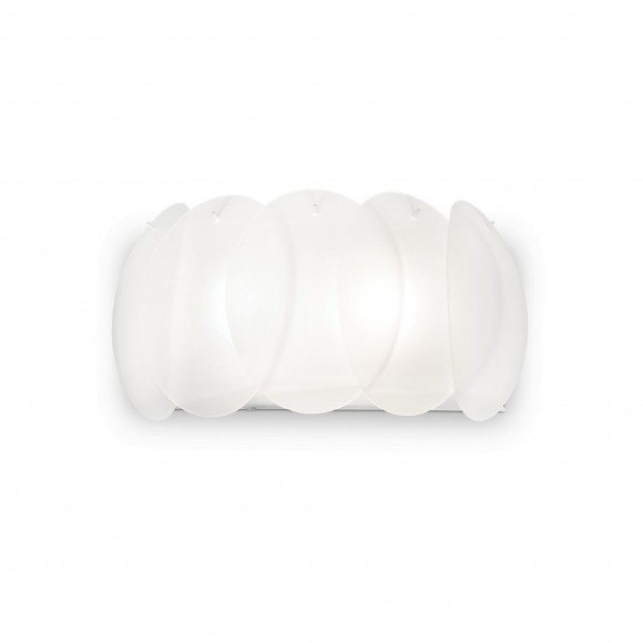 Ideal Lux 038025 nástenné svietidlo Ovalino Bianco 2x60W | E27 - biele
