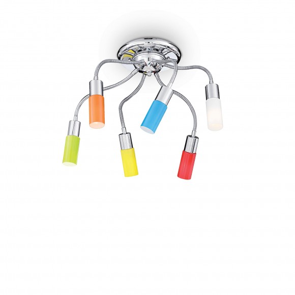 Ideal Lux 044538 detské stropné svietidlo Ecoflex 6x40W | E14