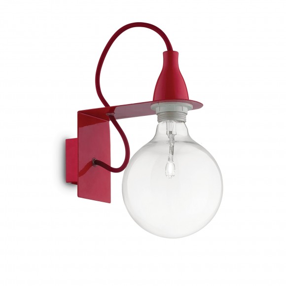 Ideal Lux 045221 nástenné svietidlo Minimal Rosso 1x70W | E27 - ružové