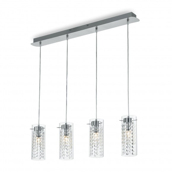 Ideal Lux 052373 závesné stropné svietidlo Iguazu 4x40W | E14 - chróm