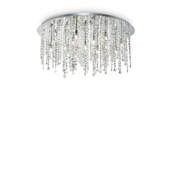 Ideal Lux 053011 prisadené stropné svietidlo Royal 15x40W | G9 - krištáľ