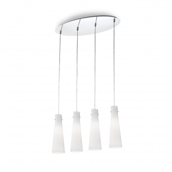 Ideal Lux 053455 závesné stropné svietidlo Kuky Bianco 4x60W | E27 - biele