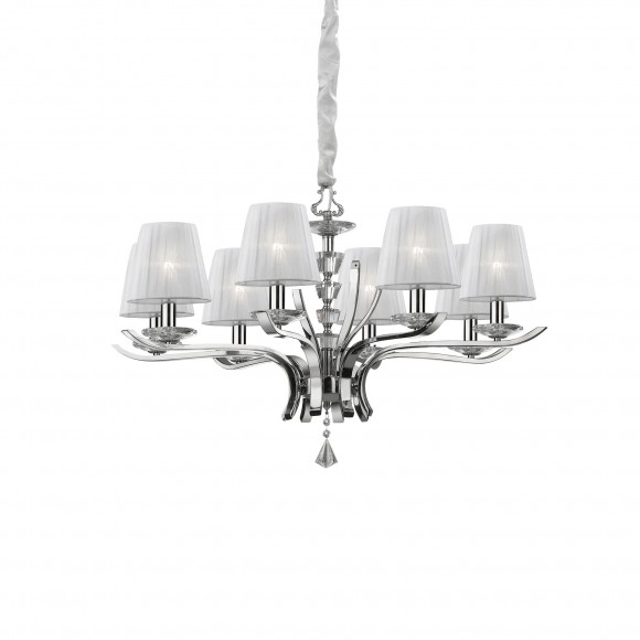 Ideal Lux 059242 závesné stropné svietidlo Pegaso 8x40W | E14 - biela
