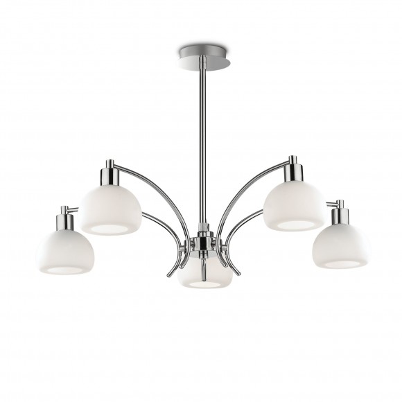Ideal Lux 068459 závesné stropné svietidlo Tokyo 5x40W | E14 - chróm