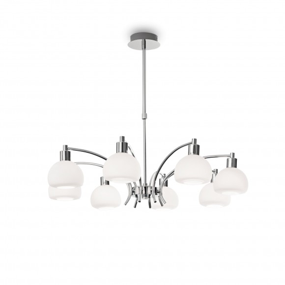 Ideal Lux 068466 závesné stropné svietidlo Tokyo 8x40W | E14 - chróm