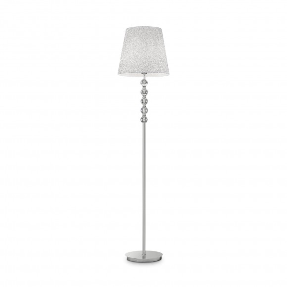 Ideal Lux 073392 stojaca lampa Le Roy 1x60W | E27 - chróm