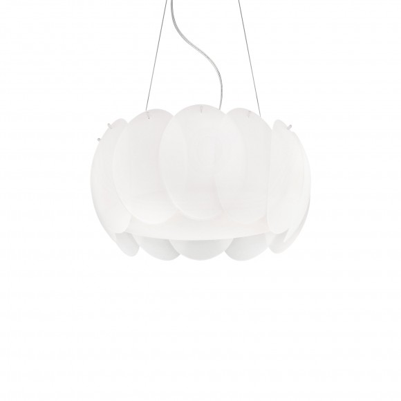 Ideal Lux 074139 závesné stropné svietidlo Ovalino Bianco 5x60W | E27 - biele