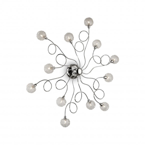 Ideal Lux 074641 prisadené stropné svietidlo Pon Pon 12x40W | G9 - chróm