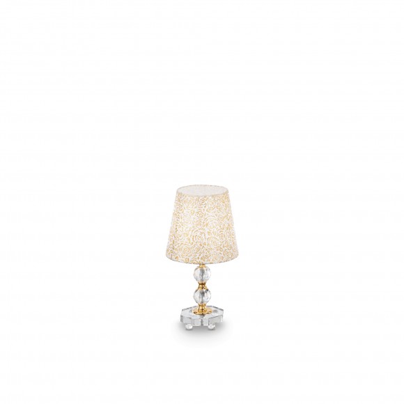 Ideal Lux 077734 stolná lampička Queen Small 1x60W | E27 - zlatá