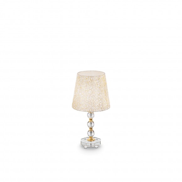 Ideal Lux 077741 stolná lampička Queen 1x60W | E27 - zlatá