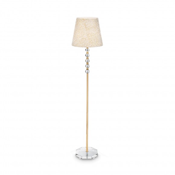 Ideal Lux 077765 stojaca lampa Queen 1x60W | E27 - zlatá