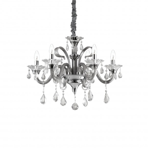 Ideal Lux 081502 závesné stropné svietidlo Colossal Grigio 6x40W | E14 - šedá