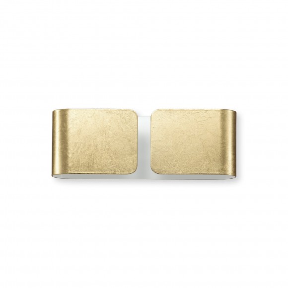  Ideal Lux 091129 nástenné svietidlo Clip Mino Oro 2x40W | G9 - zlaté