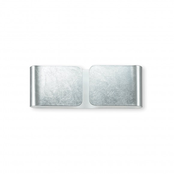 Ideal Lux 091136 nástenné svietidlo Clip Mini Argento 2x40W | G9 - strieborné